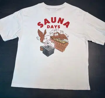 INHERIT SAUNA DAYS 사우나 T셔츠 화이트