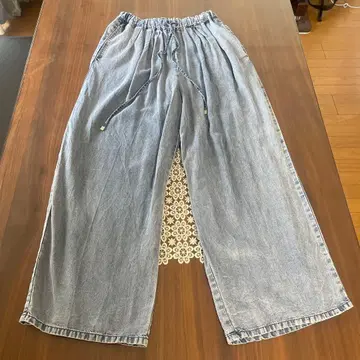 CLOVE 데님 배럴 청바지 M