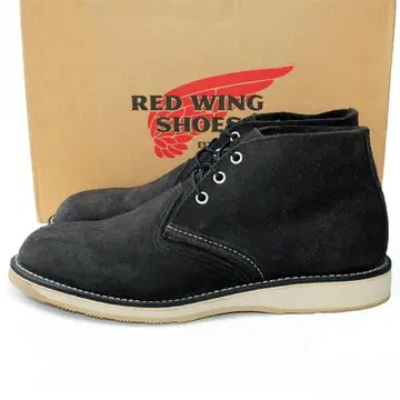 고품질 RED WING 3147 처카 부츠 블랙 스웨이드 USA 제조