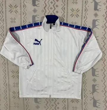 PUMA 트랙 자켓 화이트 블루 상하의 세트