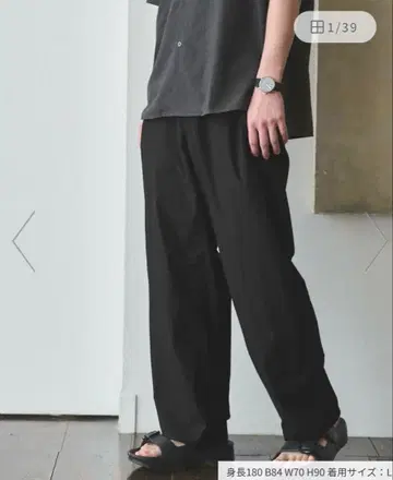 UNITEDARROWS green label 나일론 트윌 배럴 팬츠