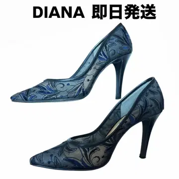 [ 가격 인하 ] DIANA 펌프스 하이힐 자수 시스루 다이애나