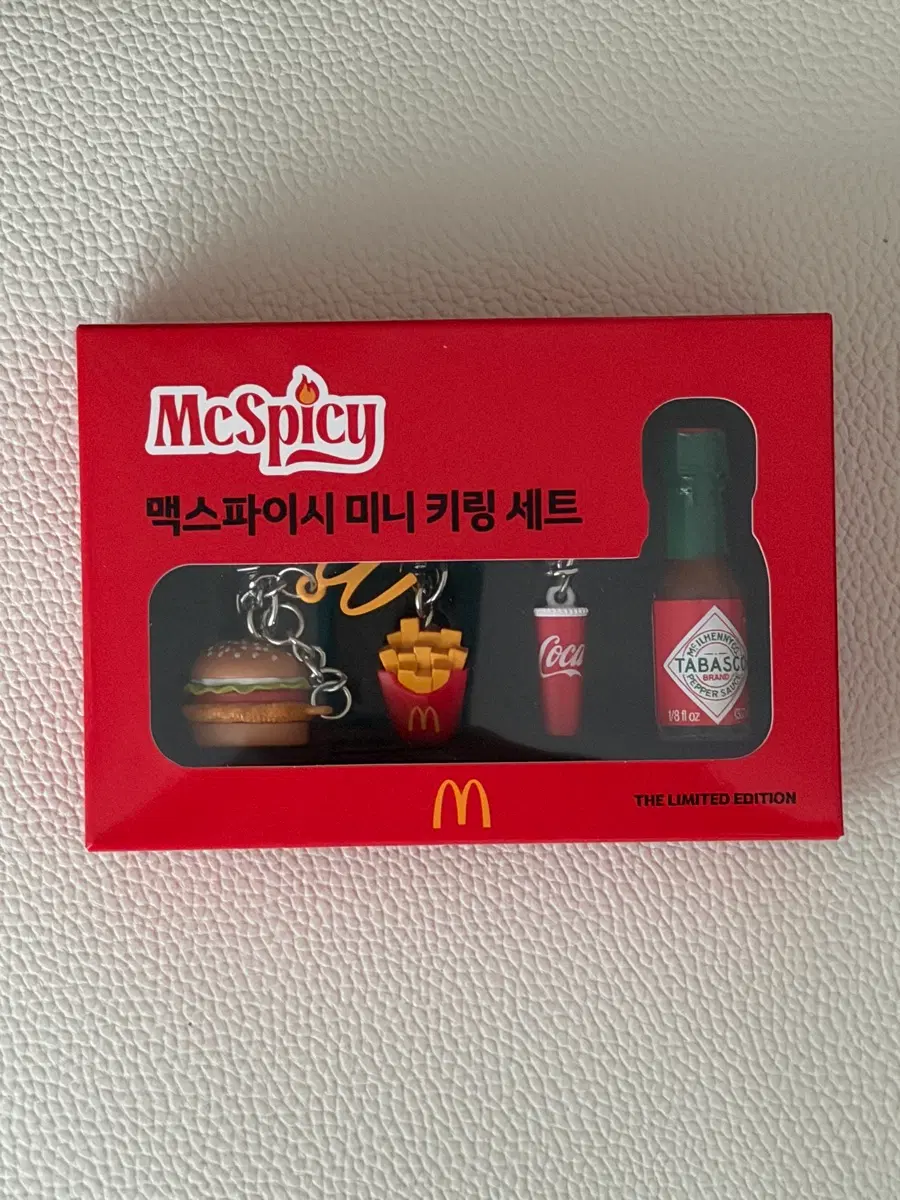 맥도날드 맥스파이시 한정판 미니 키링 세트