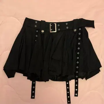 jouetie 아지메 헴 벨티드 미니 스커트 M 사이즈 블랙