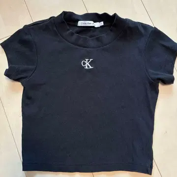 Calvin Klein Jeans 리브 T셔츠 블랙 S