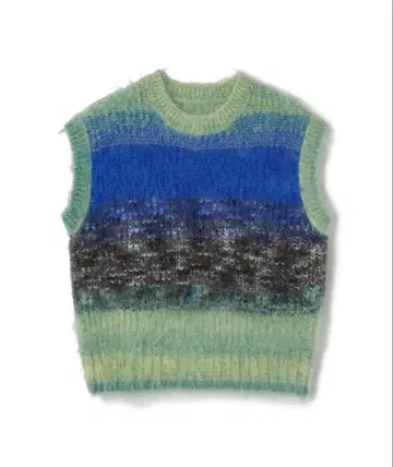 perverze Gradient Stripe 베스트 니트 베스트