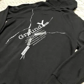 [ Ground Y ] Cotton Fleece Basic Hoodie