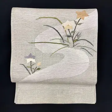 새상품 여름 아이템, 단옷감 겸용 변형 파도 직조 후쿠로 오비 공예 손 직조 스쿠이 직물 냉감 단채 공 유수 꽃 문양