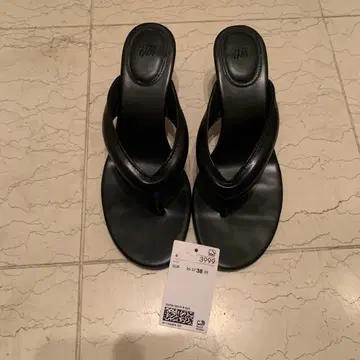 H&M 온라인 완판템 힐 플립플랍 38