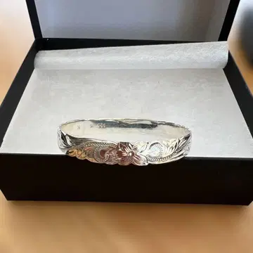 하와이안 주얼리 실버 뱅글