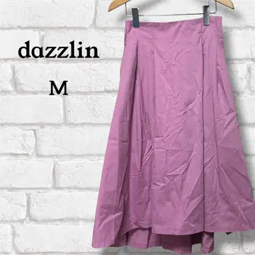dazzlin 플레어 롱 스커트 M 핑크 여성용