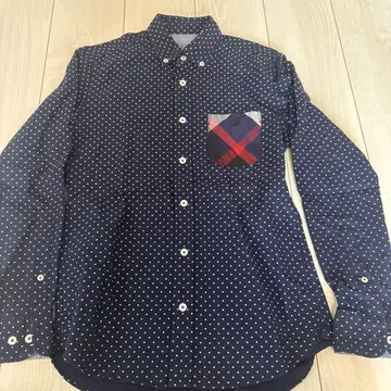 BLACK LABEL CRESTBRIDGE 도트 무늬 긴팔 셔츠