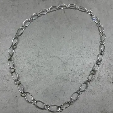 빈티지 실버 925 키헤이 심플 체인 목걸이 45cm