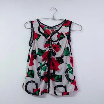GKITALIYA 이타리야 슬리브리스 튜닉 꽃무늬