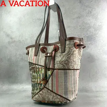 A VACATION MARINE 패치워크 토트백 복조리 컨디션 최상
