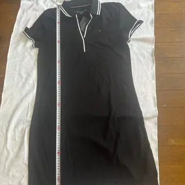 TOMMY HILFIGER 폴로 원피스 블랙 S/M
