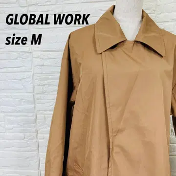 [ 새상품급 ] GLOBAL WORK 테크 미들 코트 히요쿠 카멜 M 아우터