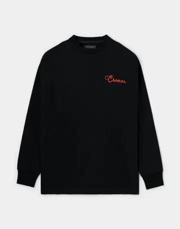 CRONOS 크로노스 롱T 블랙 x 레드