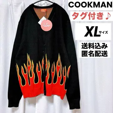 택 포함 새상품 배송비 포함/익명 배송 COOKMAN Flame Black 가디건