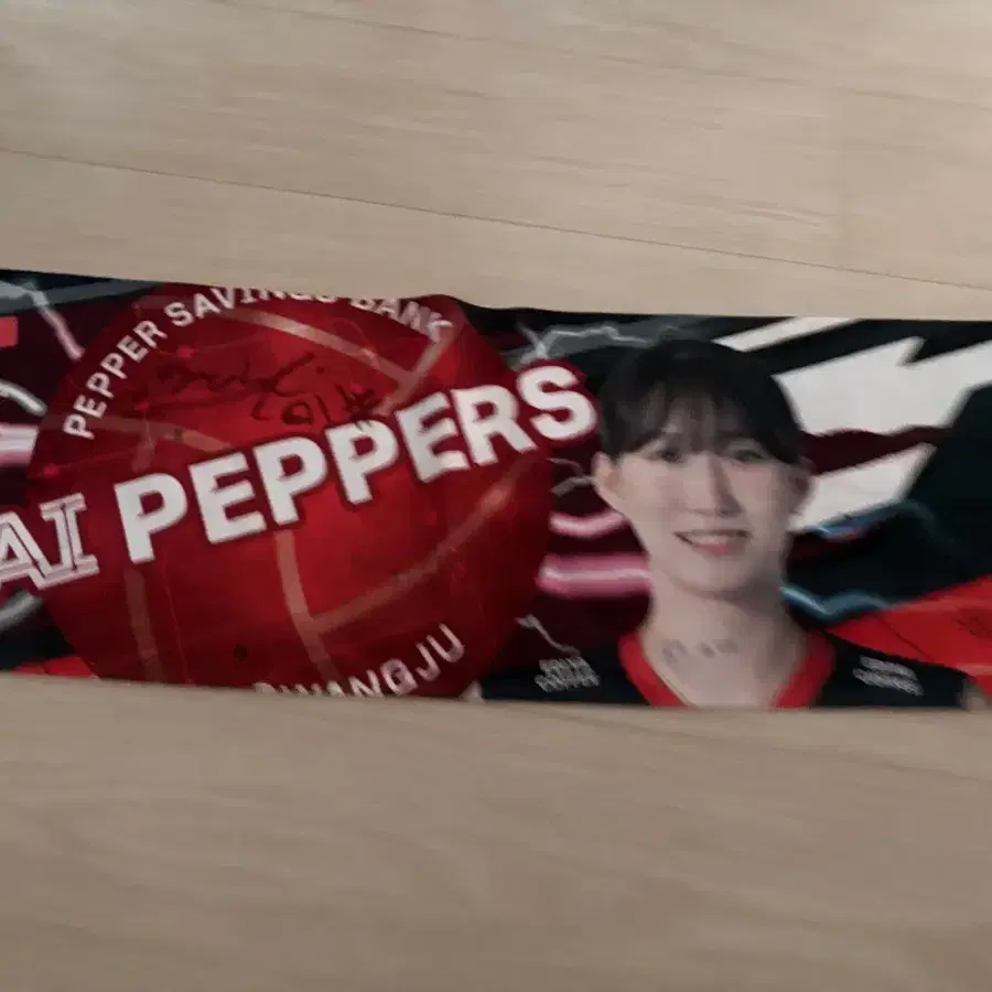 AI PEPPERS 배구단 패브릭 응원 슬로건