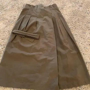 레킵 요시에 이나바 나일론 스커트 38 카키