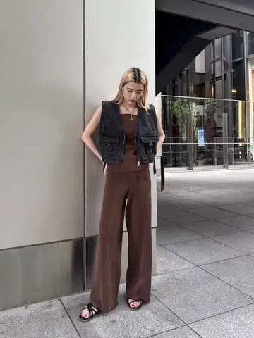 [ 미사용 새상품 ] Ameri WAVE TANK KNIT SETUP 셋업