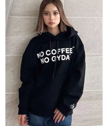 NO COFFEE NO GYDA 후드 맨투맨