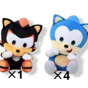 SONIC&FRIENDS 히요코피요코 LL 봉제 인형 5종 세트