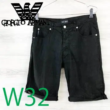 ARMANI 아르마니진스 <스트레치 린넨 하프 팬츠> MP1188c