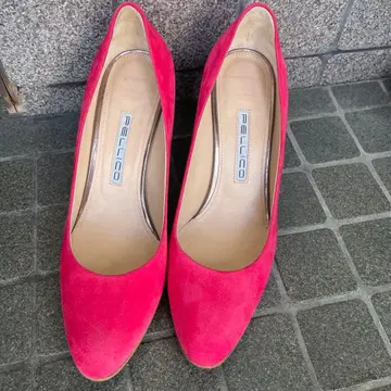 PELLICO 펠리코 아몬드 토 스웨이드 펌프스 힐 23.5cm