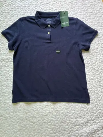 [택 포함 새상품] L.L.Bean 피케 셔츠 네이비 (우먼)