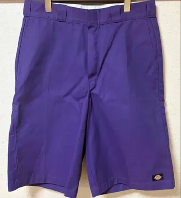 새상품급 Dickies 루즈핏 하프 팬츠 퍼플 W34