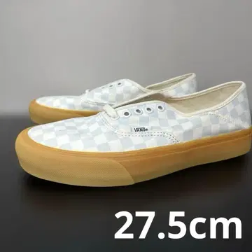 27.5cm 반스 오센틱 체크 블루 검솔 블루