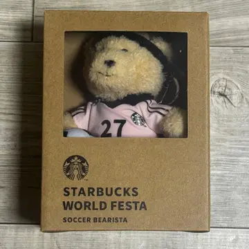 Starbucks 한국 한정판 스벅 베어리스타 축구 키체인 새상품