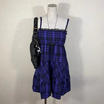 y2k 체크 원피스 punk 헤이세이 갸루 락