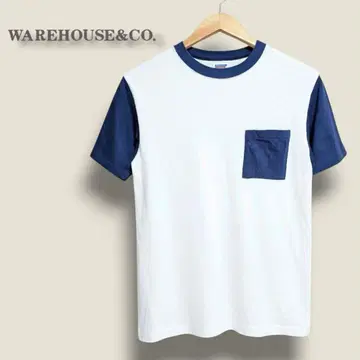 WAREHOUSE 웨어하우스 네이비 x 화이트 링거 셔츠