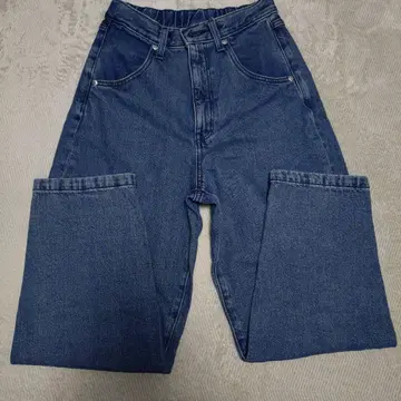 무인양품 나무 열매에서 만든 카포크 혼방 데님 배럴 팬츠 XS 라이트 블루