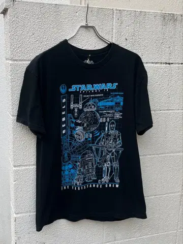 00s 스타 워즈 무비T 그래픽 블랙 C3PO R2D2