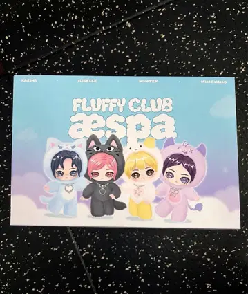 aespa popmart fluffy club 스티커 포함