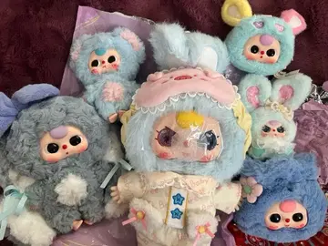 Baby three 블루 계열 봉제 인형 6개 세트
