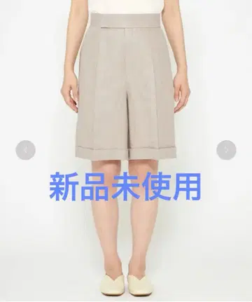 uncrave 헤링본 린넨 숏팬츠