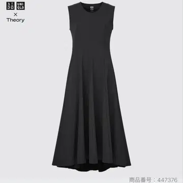 띠어리 울트라 스트레치 플레어 롱 원피스/UNIQLO