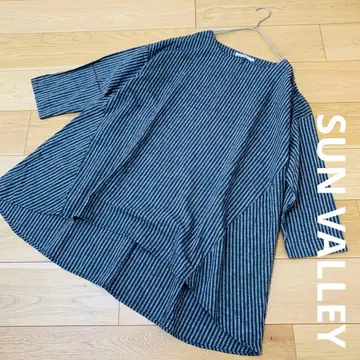 SUN VALLEY 선밸리 코튼 린넨 스트라이프 튜닉 M