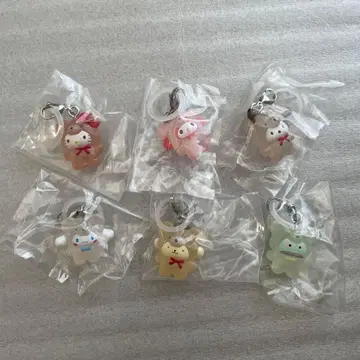 산리오 라떼곰 메지루시 액세서리 가챠 컴플리트