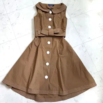엠즈 그레이시 프렌치 시크 원피스 A라인 플레어 벨트