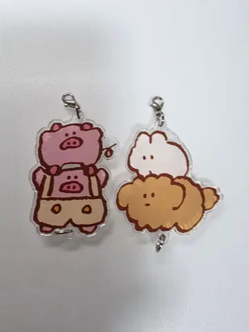 모쿠모쿠짱 가챠가챠 연결 키링