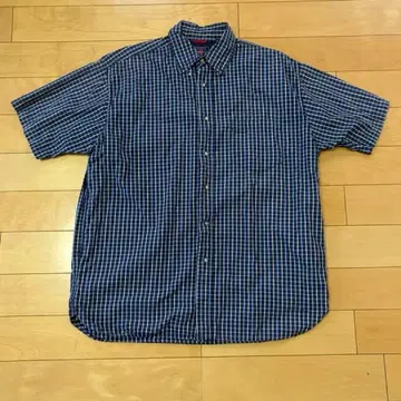 Wrangler 반팔 체크 셔츠
