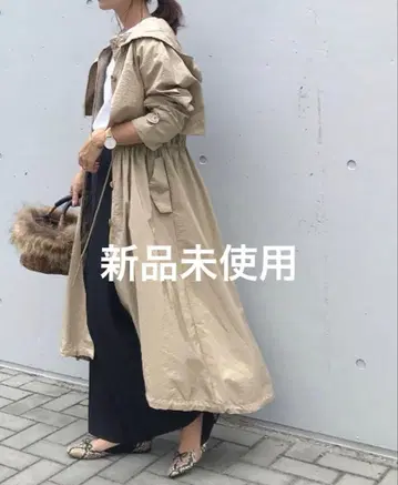 LAGUNAMOON 3WAY 레이어드 밀리터리 코트 베이지 M