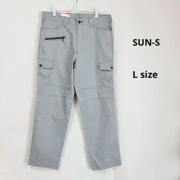 SUN-S 선즈 워크 팬츠 L 다크 실버 작업 바지 새상품