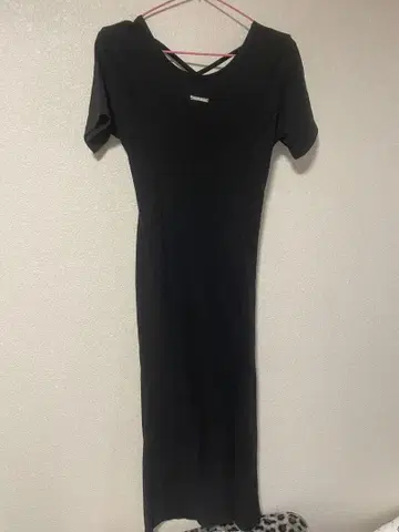 CECIL McBEE 롱 원피스 블랙